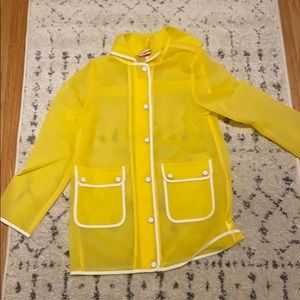 Hunter target yellow rain coat